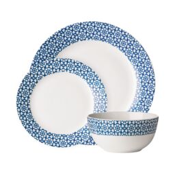 Orsina Stylish Casablanca 12 Piece Blue Dinner Set, Durable Dinner Set For Dinner, Contemporary Design Crockery Set