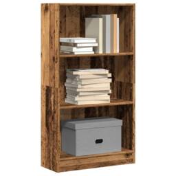 Berkfield Home Decorative Bookcase Old Wood 60x24x109 cm Engineered Wood in Brown - Size: 60 x 24 x 109 cm - thumbnail 2