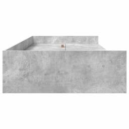 Berkfield Home Modern Storage Bed Frame Concrete Grey 90 x 200 cm Engineered wood - thumbnail 6