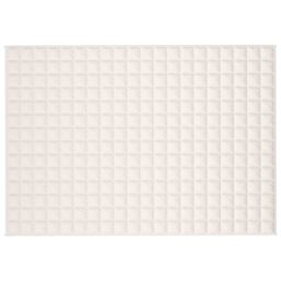 Berkfield Home Weighted Blanket Light Cream 135x200 cm Single 10 kg Fabric - thumbnail 3