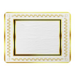 Benjamin Tate Design Ancient Egyptian Gold Border Blanket in Natural - Size: 120 cm x 150 cm - thumbnail 1