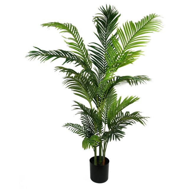 Pegdev 180cm Artificial Palm Tree in Black Pot for Home or Garden in Green - image 1