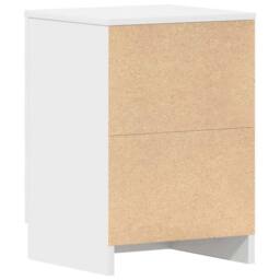 Berkfield Home Bedside Cabinets 2 pcs White 38x35x56 cm Engineered Wood - Size: 38 x 35 x 56 cm - thumbnail 9