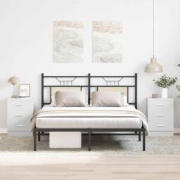 Berkfield Home Bedside Cabinets 2 pcs White 38x35x56 cm Engineered Wood - Size: 38 x 35 x 56 cm - thumbnail 2