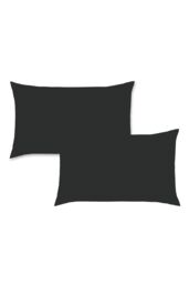 Catherine Lansfield 'Easy Iron Percale' Standard Pillowcase Pair in Black - Size: Standard Pillow Case - thumbnail 3