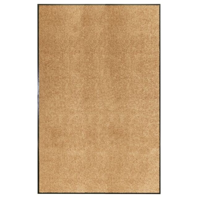 Berkfield Home Doormat Washable Cream 120x180 cm - image 1