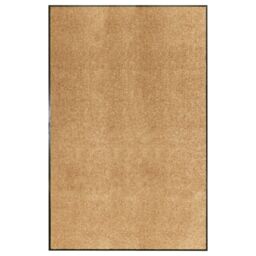 Berkfield Home Doormat Washable Cream 120x180 cm - thumbnail 1