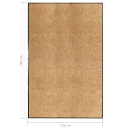 Berkfield Home Doormat Washable Cream 120x180 cm - thumbnail 6