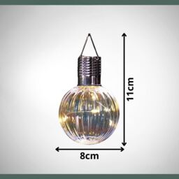Marco Paul Pack of 4 Firefly Orb Solar Powered Garden Lights in Clear - thumbnail 2