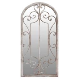 Berkfield Home Mirror Sand 70x30 cm Iron for Indoor Use in Cream