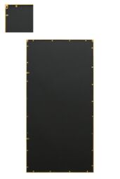 MirrorOutlet Gold Metal Framed Window Wall or Leaner Garden Mirror (180CM X 90CM) - Size: 1 Pack - thumbnail 4