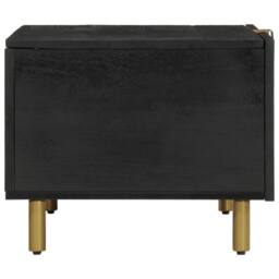 Berkfield Home Coffee Table Black 80x50x40 cm Engineered Wood - Size: 80 x 50 x 40 cm - thumbnail 4