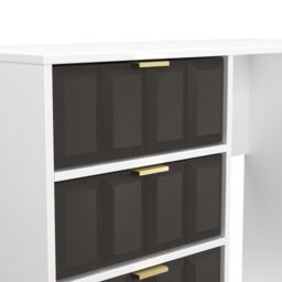 Ready Assembled 2 U Metro 4 Drawer Vanity (Ready Assembled) in Dark Grey - thumbnail 7