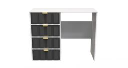 Ready Assembled 2 U Metro 4 Drawer Vanity (Ready Assembled) in Dark Grey - thumbnail 2