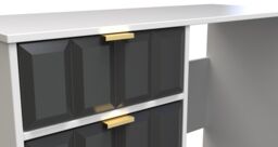 Ready Assembled 2 U Metro 4 Drawer Vanity (Ready Assembled) in Dark Grey - thumbnail 8