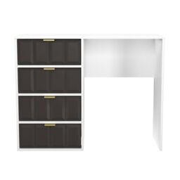 Ready Assembled 2 U Metro 4 Drawer Vanity (Ready Assembled) in Dark Grey