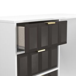 Ready Assembled 2 U Metro 4 Drawer Vanity (Ready Assembled) in Dark Grey - thumbnail 9