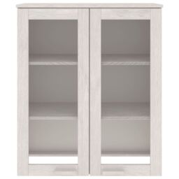 Berkfield Home Top for Highboard HAMAR White 85x35x100 cm Solid Wood Pine - Size: 85 x 35 x 100 cm - thumbnail 3