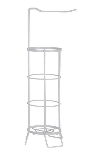 Orsina Linnea Toilet Roll Holder, Strong Iron Wire in White - image 1
