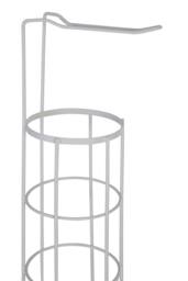 Orsina Linnea Toilet Roll Holder, Strong Iron Wire in White - thumbnail 4