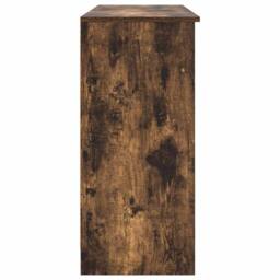 Berkfield Home Sideboard with Drawer Smoked Oak 101x35x76 cm Engineered Wood in Brown - Size: 101 x 35 x 76 cm - thumbnail 7