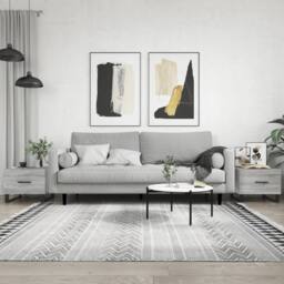 Berkfield Home Decorative Coffee Tables 2 pcs Grey Sonoma 50x50x40 cm Engineered Wood - Size: 50 x 50 x 40 cm - thumbnail 2