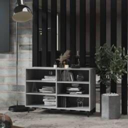 Berkfield Home Sideboard Grey Sonoma 103.5x35x70 cm Engineered Wood - thumbnail 2