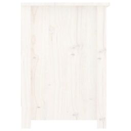 Berkfield Home TV Cabinet White 103x36.5x52 cm Solid Wood Pine - thumbnail 5