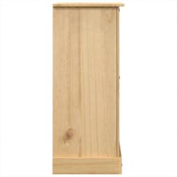 Berkfield Home Beautiful Chest of Drawers Corona 92x48x120 cm Solid Wood Pine in Light Brown - Size: 92 x 48 x 120 cm - thumbnail 5