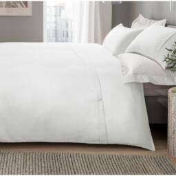 Smart Living Super Soft Classy Waffle Super Soft Duvet Cover With Pillowcases in White - Size: Single - thumbnail 1