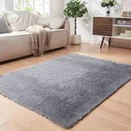 EONLION New Living Room Bedroom Large Soft Rugs 120x160cm, Non slip in Grey - Size: 120 cm x 160 cm - thumbnail 1