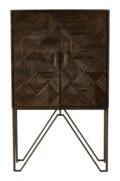 Orsina Handcrafted Cabinet, Mango Wood Constructed Storage Cabinet, Durable Design Sideboard Cabinet For Bedroom in Brown - thumbnail 1