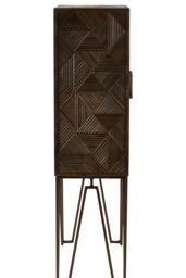 Orsina Handcrafted Cabinet, Mango Wood Constructed Storage Cabinet, Durable Design Sideboard Cabinet For Bedroom in Brown - thumbnail 4