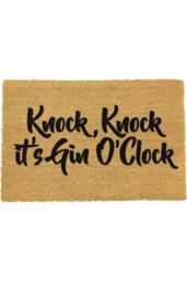 Artsy Mats O'Clock Doormat - Regular 60x40cm in Black - Size: 40 cm x 60 cm - thumbnail 1
