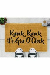 Artsy Mats O'Clock Doormat - Regular 60x40cm in Black - Size: 40 cm x 60 cm - thumbnail 3
