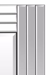 MirrorOutlet Oakley All Glass Triple Edge Bevelled Full Length Mirror 174 x 85 CM in Silver - Size: 1 Pack - thumbnail 4