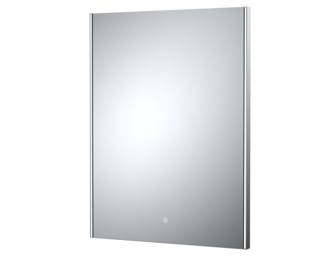 Balterley Rectangular LED Touch Sensor Mirror & Demister, 800x600mm - Chrome in Silver - image 1