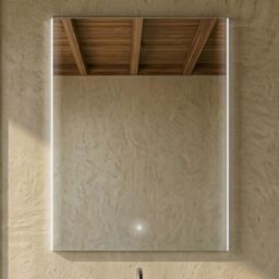 Balterley Rectangular LED Touch Sensor Mirror & Demister, 800x600mm - Chrome in Silver - thumbnail 9