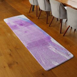 Benjamin Tate Design Pink Pony Ride Runner Rug in Natural - Size: 67 cm x 230 cm - thumbnail 2