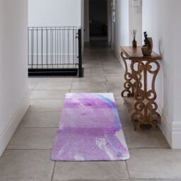 Benjamin Tate Design Pink Pony Ride Runner Rug in Natural - Size: 67 cm x 230 cm - thumbnail 3