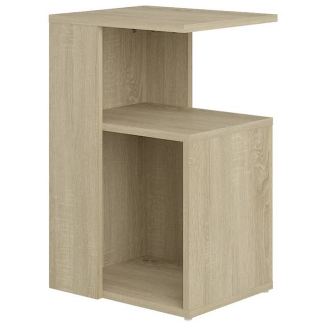 Berkfield Home Side Table Sonoma Oak 36x30x56 cm Engineered Wood in Light Brown - Size: 36 x 30 x 56 cm - image 1