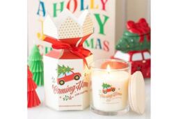 KDMD Coming Home for Christmas Spiced Berry Candle in Cream - thumbnail 1