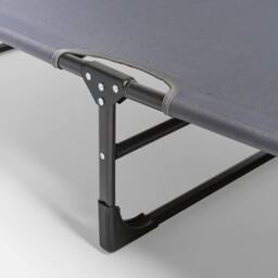 OHS Garden Sun Lounger Adjustable Patio Bed Chair for Outdoor Poolside in Grey - thumbnail 5