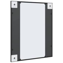 Berkfield Home Wall Mirror Black 50x60 cm Rectangle Iron - thumbnail 5