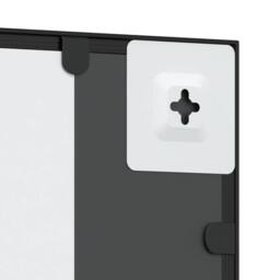 Berkfield Home Wall Mirror Black 50x60 cm Rectangle Iron - thumbnail 6