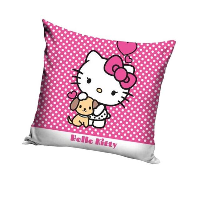 Hello Kitty Polka Dot Filled Cushion in Pink - image 1