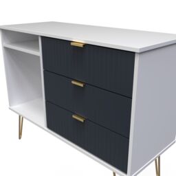 Ready Assembled 2 U Bexley 3 Drawer TV Unit (Ready Assembled) in Dark Blue - thumbnail 8