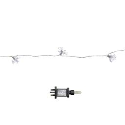 Samuel Alexander 2.7m Set of 10 Twinkling Starburst String Lights with 200 White LEDs - thumbnail 1