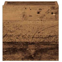 Berkfield Home Wall Mounted TV cabinets 3 pcs Old Wood Engineered Wood in Brown - thumbnail 9