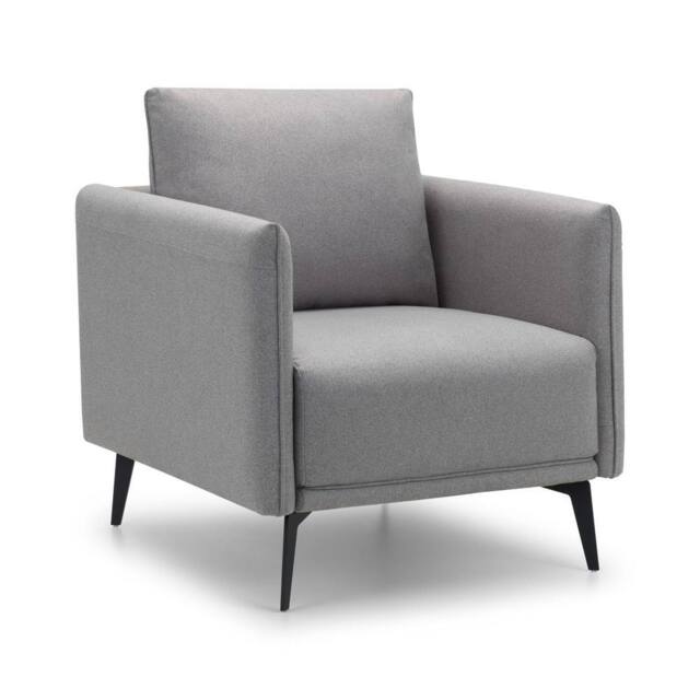 Cheshire Premium Stylish Platinum Rohe Armchair in Silver - image 1